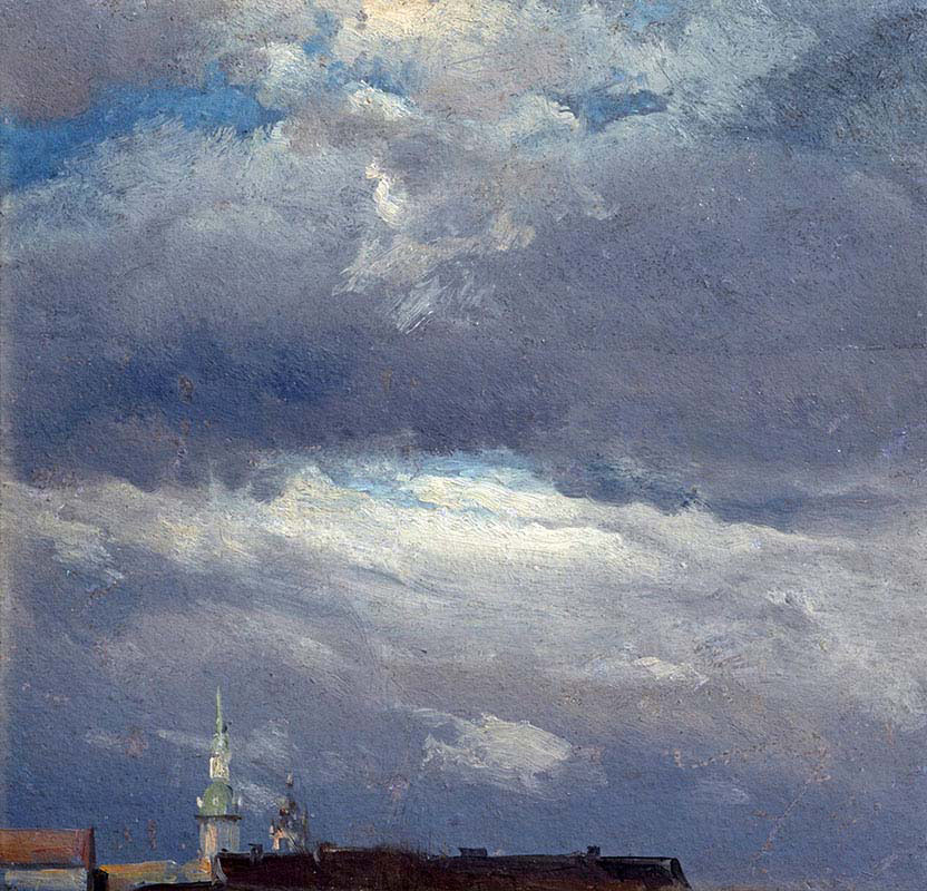 Thunder Clouds over the Palace Tower at Dresden